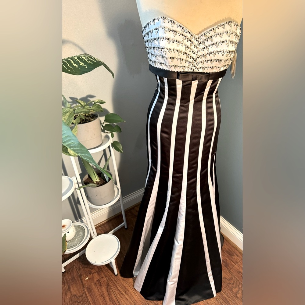 Alyce Designs Satin and Sequin Gown